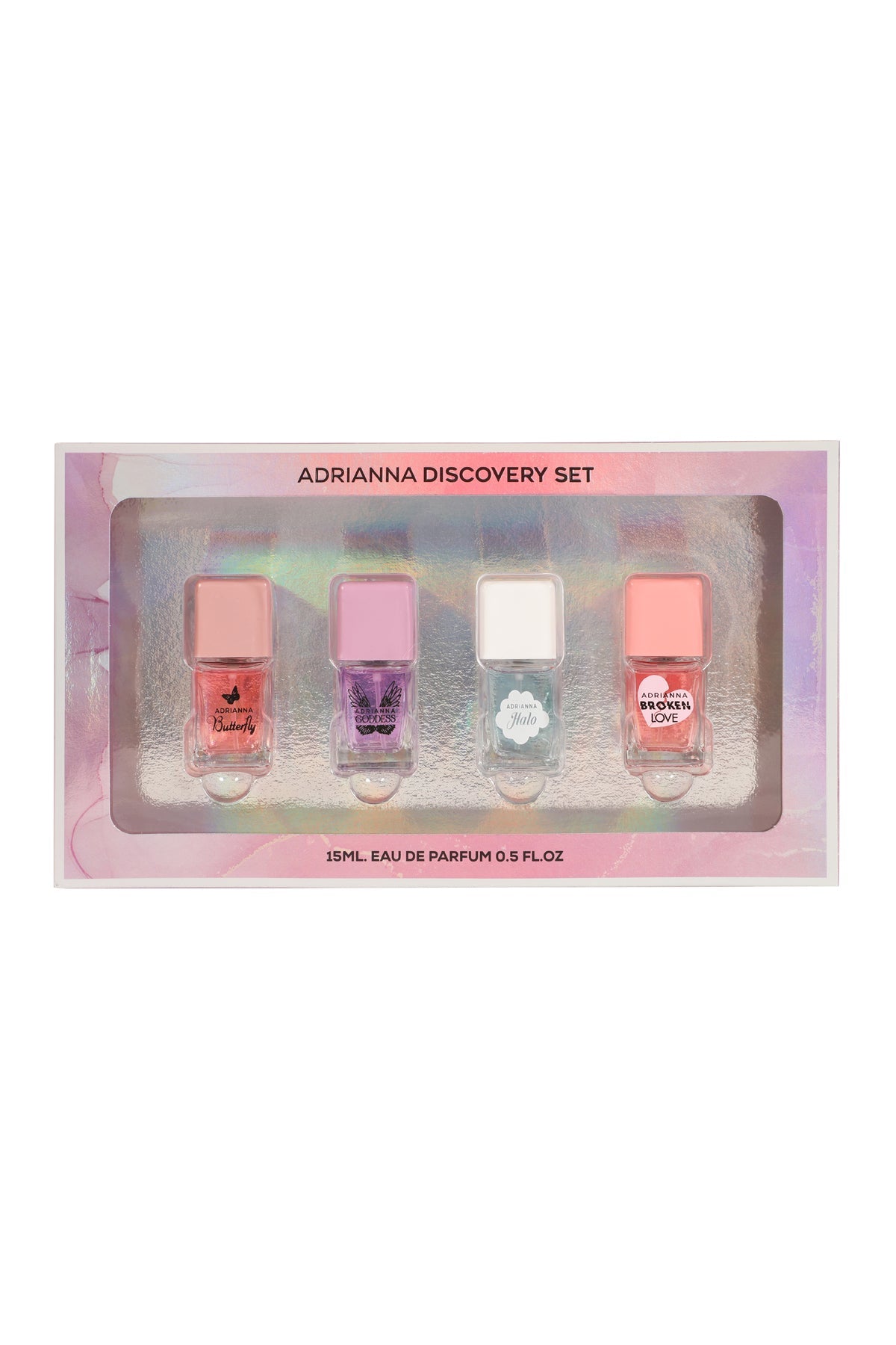 Adrianna Discovery Butterfly, Goddess, Halo, Broken Love Spray Perfume Eau De Parfum For Women-15ML/0.5FL.OZ./3 GIFT SET