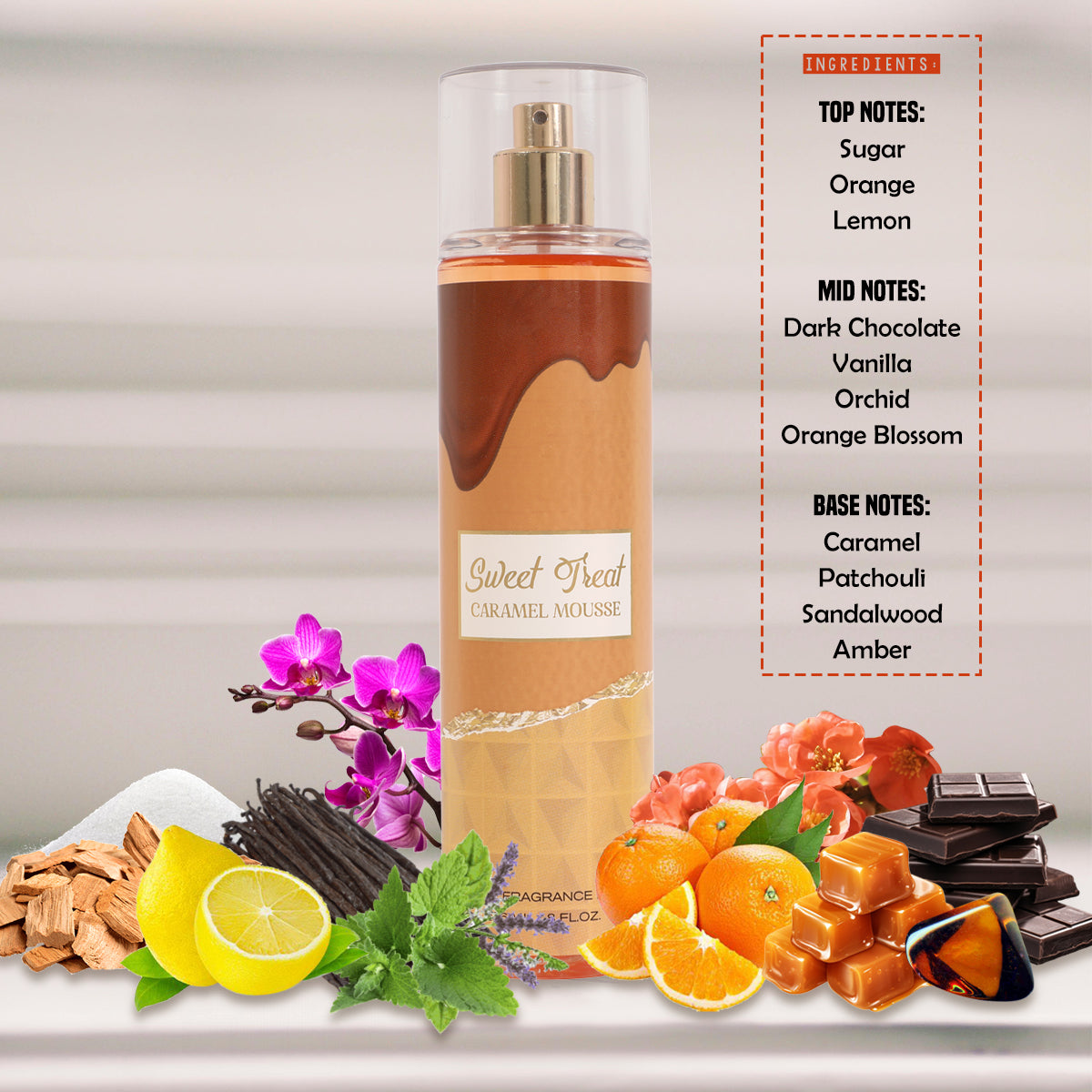 Sweet Treat Caramel Mouse Fine Fragrance Mist For Women - 236ML/8 FL.OZ.