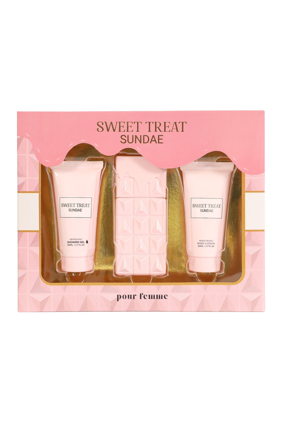 Sweet Treat Sundae Shower Gel, Spray Perfume Eau De Parfum  50ML/1.7FL.OZ/3 GIFT SET