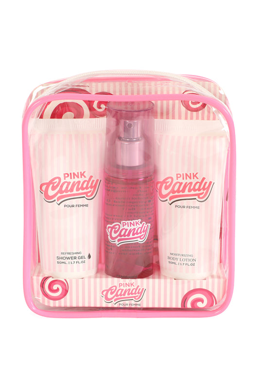Pink Candy Refreshing Shower Gel, Fragrance Body Mist, Moisturizing Body Lotion For Women - 50ML/1.7FL.OZ