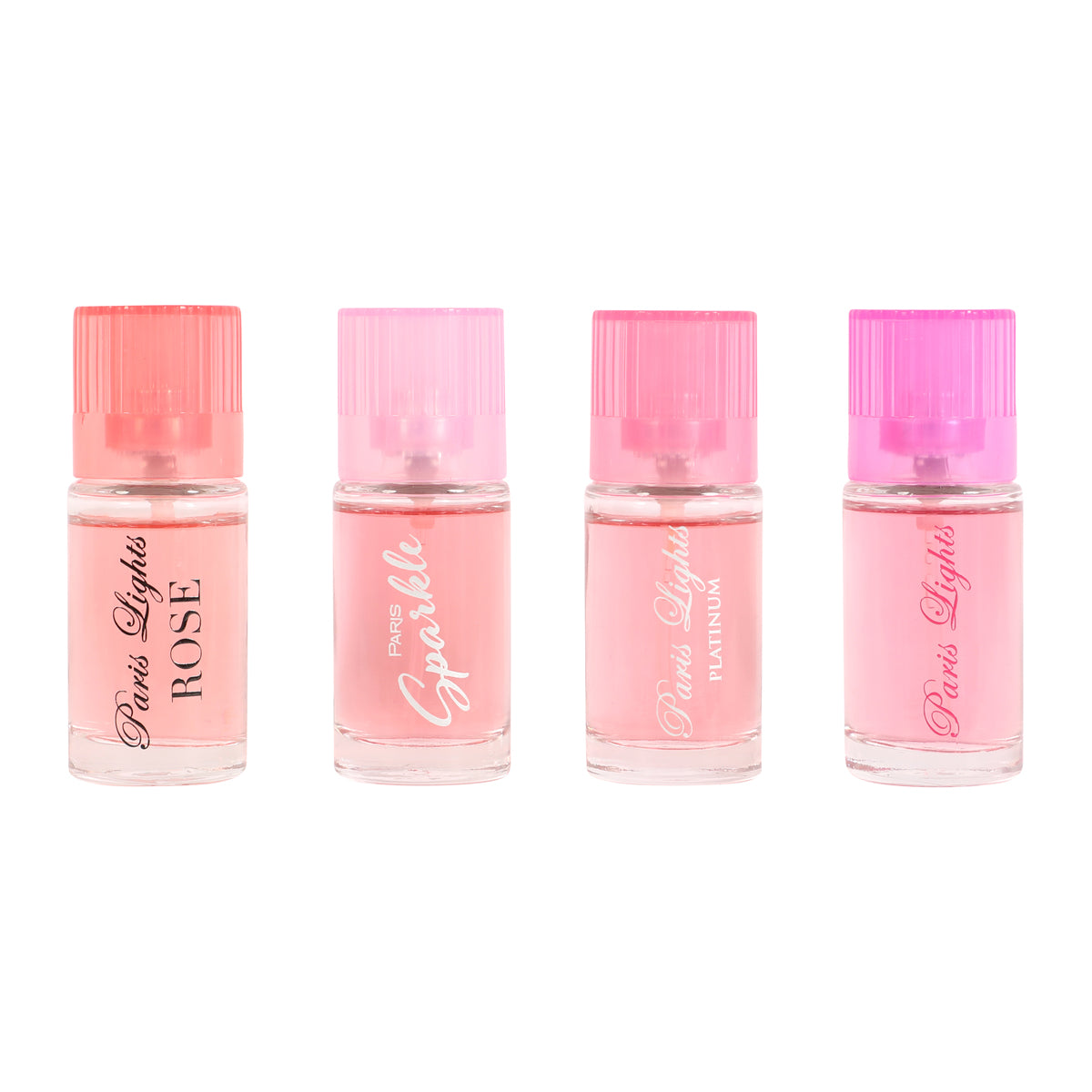 Paris Light Discovery Rose, Sparkle, Platinum, Light Spray Perfume Eau De Parfum For Women - 15ML/0.5FL.OZ./3 GIFT SET