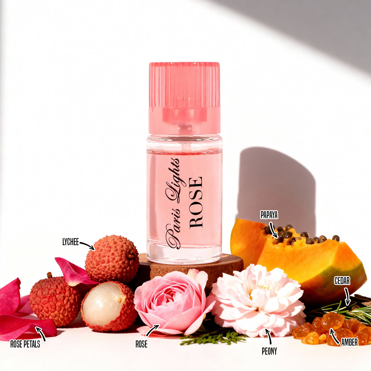 Paris Light Discovery Rose, Sparkle, Platinum, Light Spray Perfume Eau De Parfum For Women - 15ML/0.5FL.OZ./3 GIFT SET