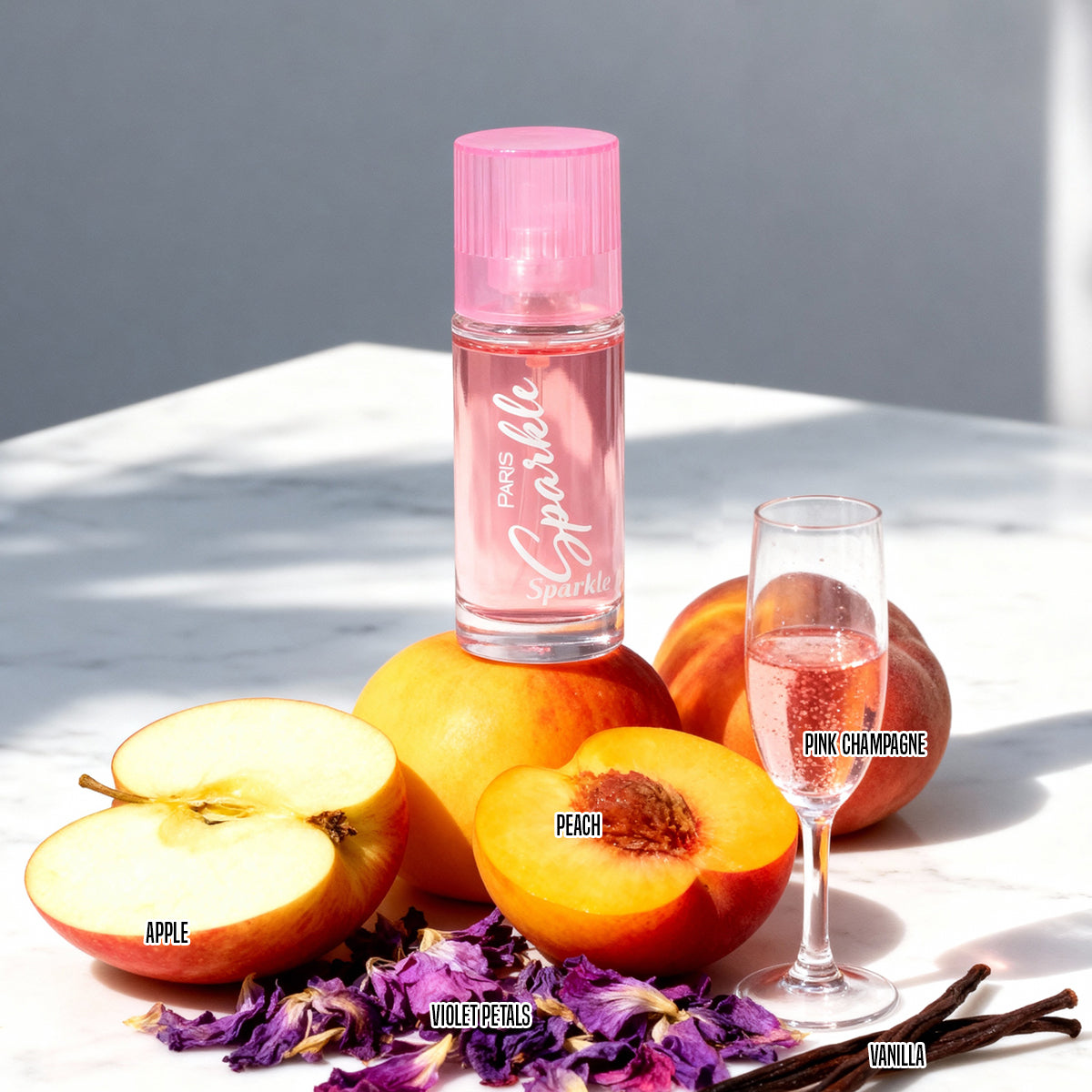Paris Light Discovery Rose, Sparkle, Platinum, Light Spray Perfume Eau De Parfum For Women - 15ML/0.5FL.OZ./3 GIFT SET