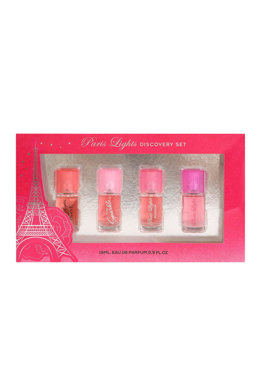 Paris Light Discovery Rose, Sparkle, Platinum, Light Spray Perfume Eau De Parfum For Women - 15ML/0.5FL.OZ./3 GIFT SET