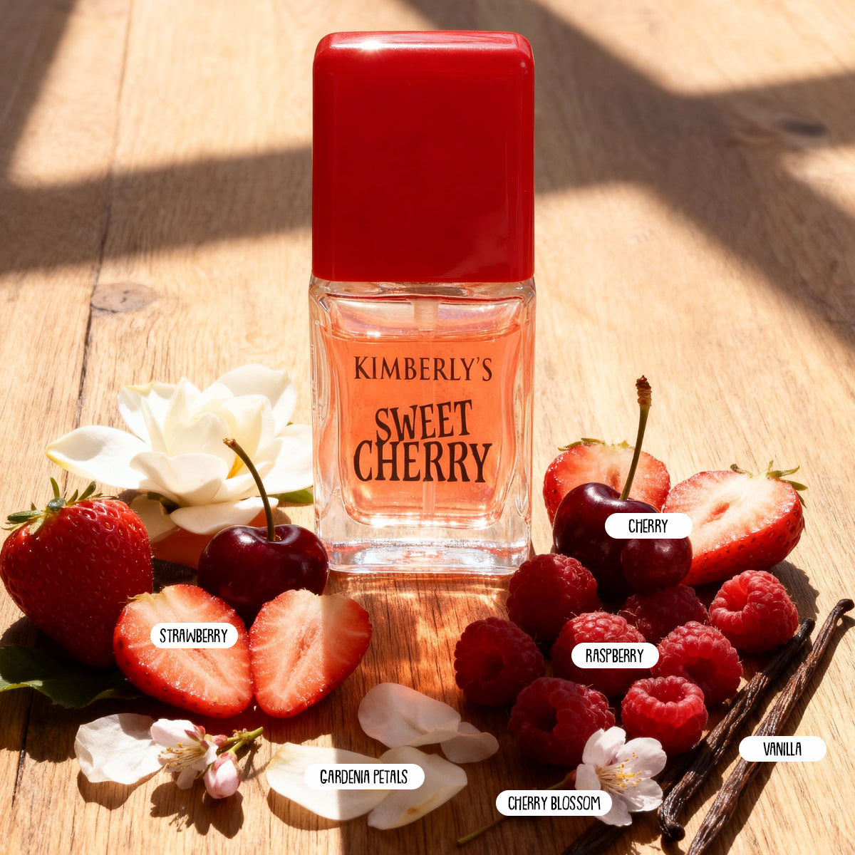 Kimberly Discovery Tropical Pineapple, Sweet Cherry, Sweet Peach, K Spray Perfume Eau De Parfum For Women - 15ML/0.5FL.OZ./3 GIFT SET