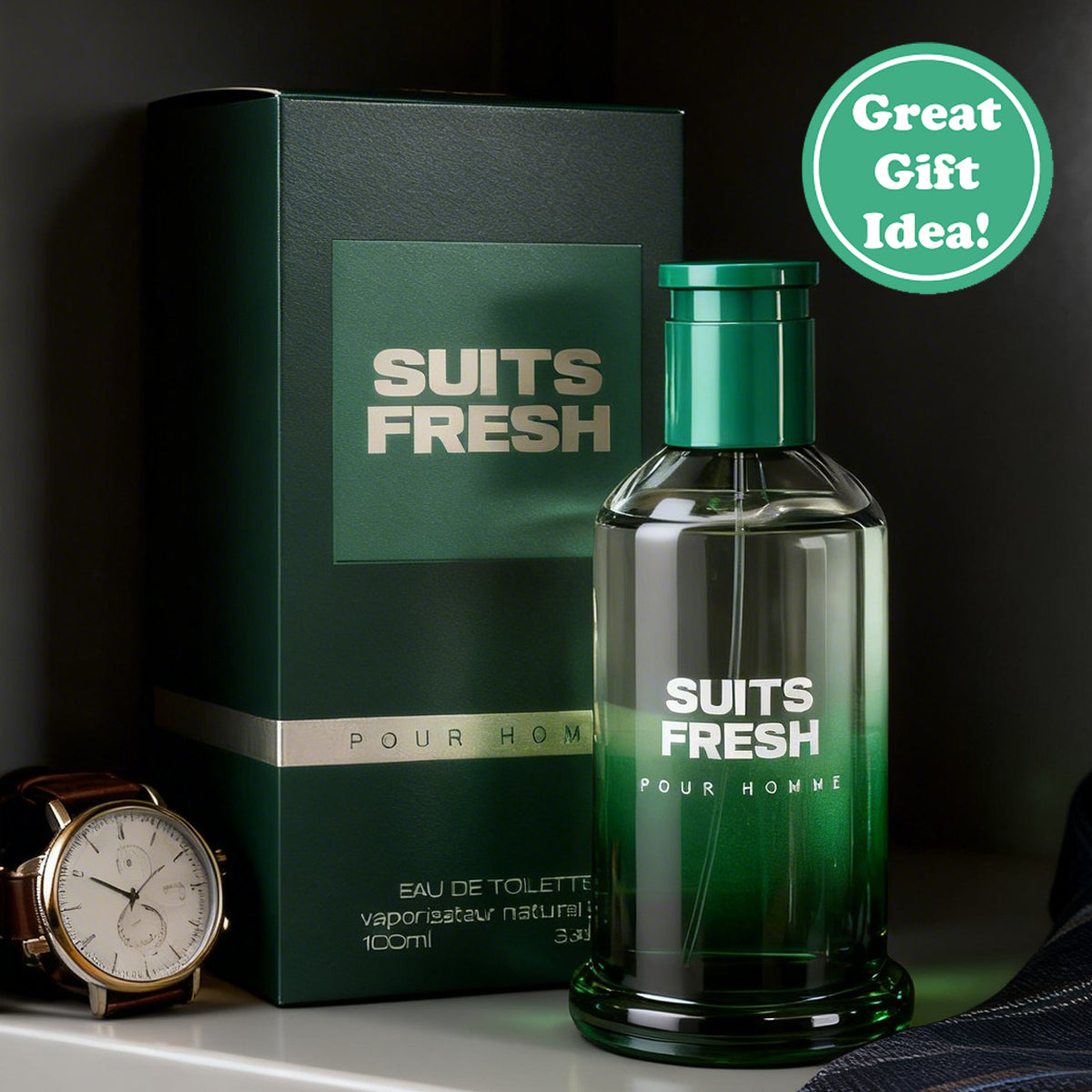 Suits Fresh Spray Perfume Eau De Toilette For Men - 100ML/3.4 FL.OZ.