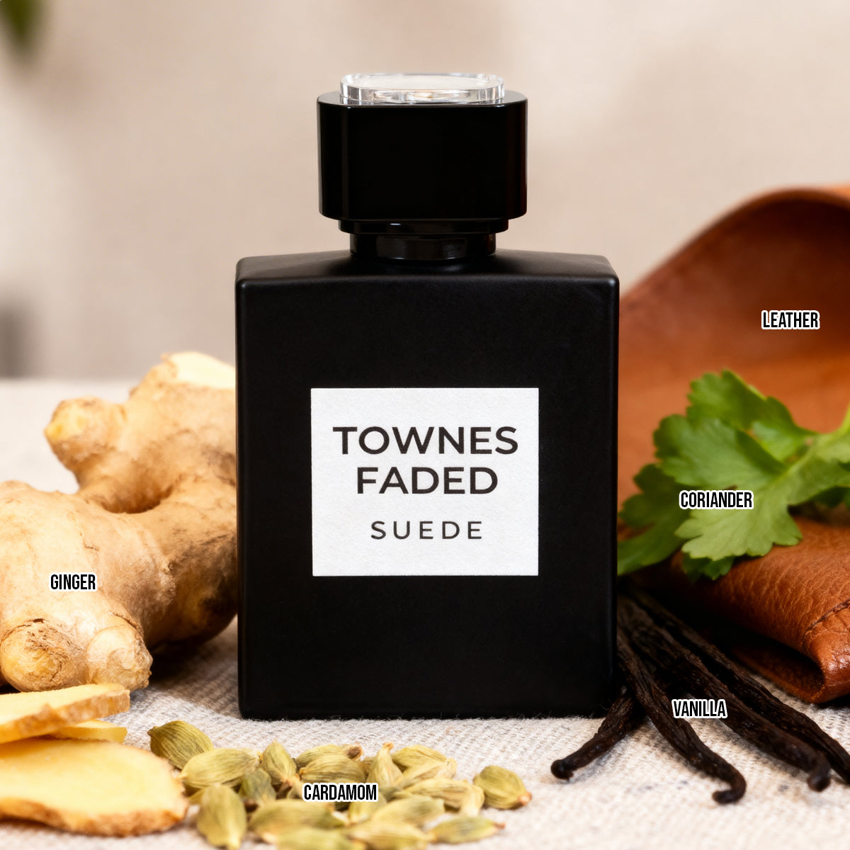 Townes Faded Suede Spray Perfume Eau De Toilette For Men - 100ML/3.4 FL.OZ