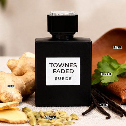 Townes Faded Suede Spray Perfume Eau De Toilette For Men - 100ML/3.4 FL.OZ