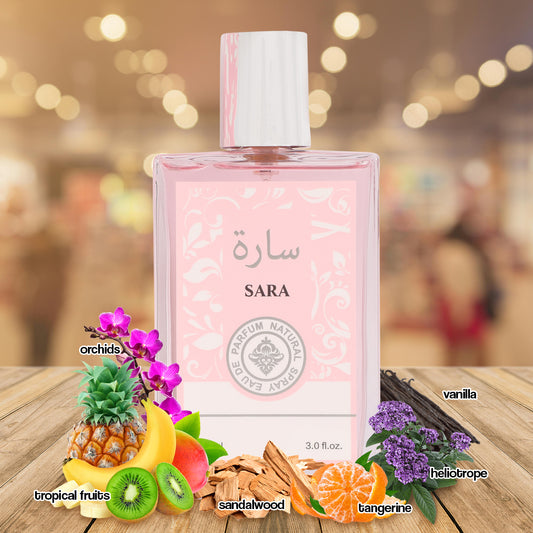 Sara Spray Perfume Eau De Parfum For Women - 90ML/3.0FL.OZ.