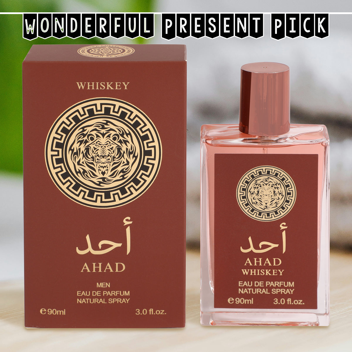 Ahad Whiskey Spray Perfume Eau De Parfum For Men - 90ML/3.0FL.OZ.