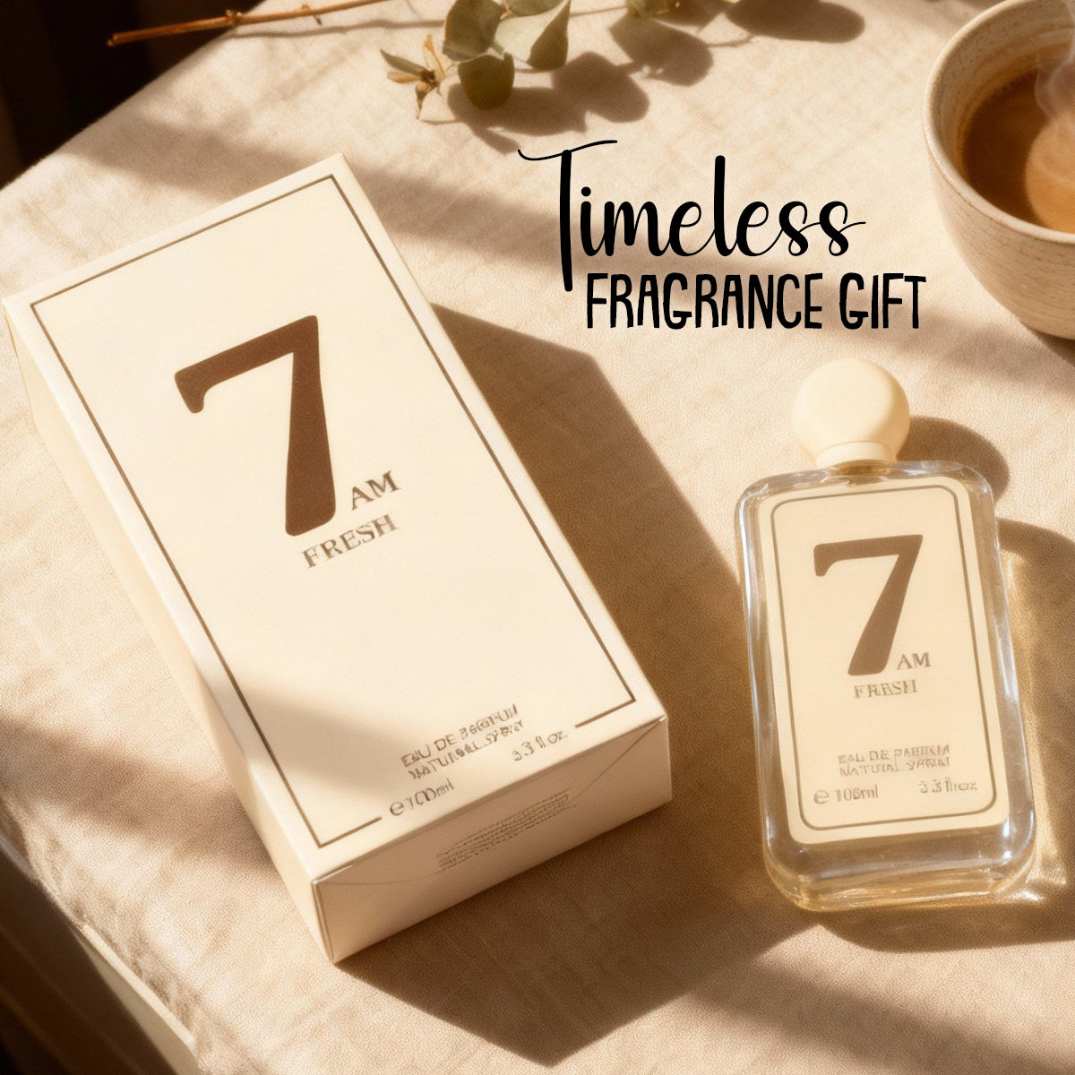 7AM Fresh Spray Perfume Eau De Parfum For Men And Women - 100ML/3.3FL.OZ.