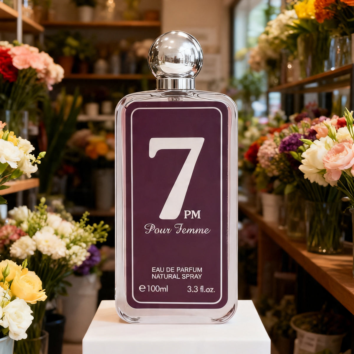 7 PM Pour Femme Spray Perfume Eau De Parfum For Women - 100ML/3.4FL.OZ./3PCS