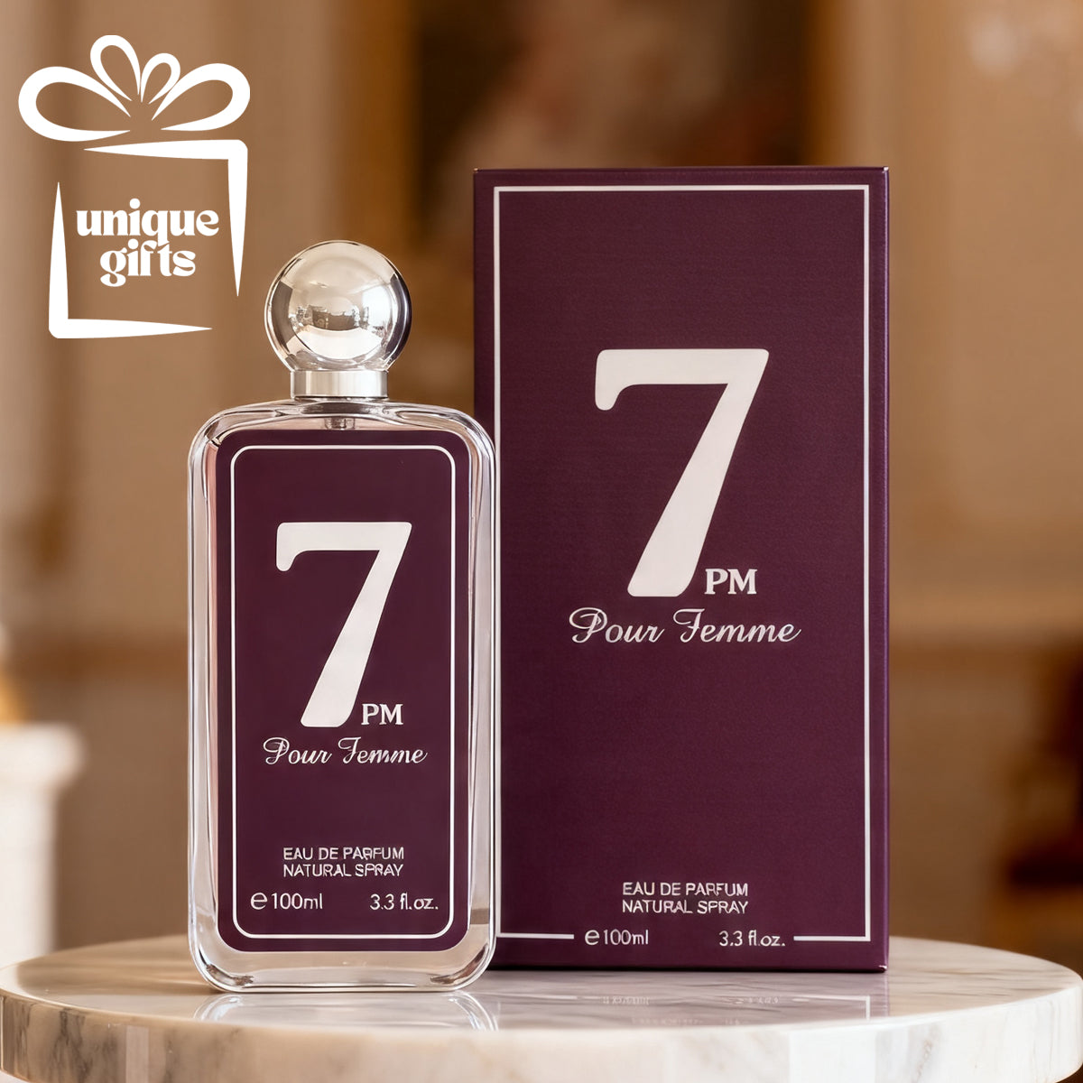 7 PM Pour Femme Spray Perfume Eau De Parfum For Women - 100ML/3.4FL.OZ./3PCS
