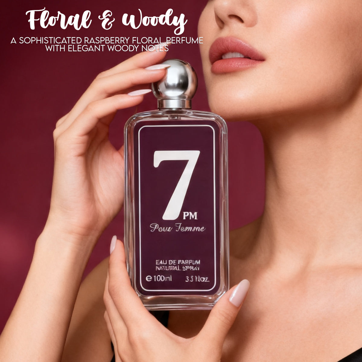 7 PM Pour Femme Spray Perfume Eau De Parfum For Women - 100ML/3.4FL.OZ./3PCS