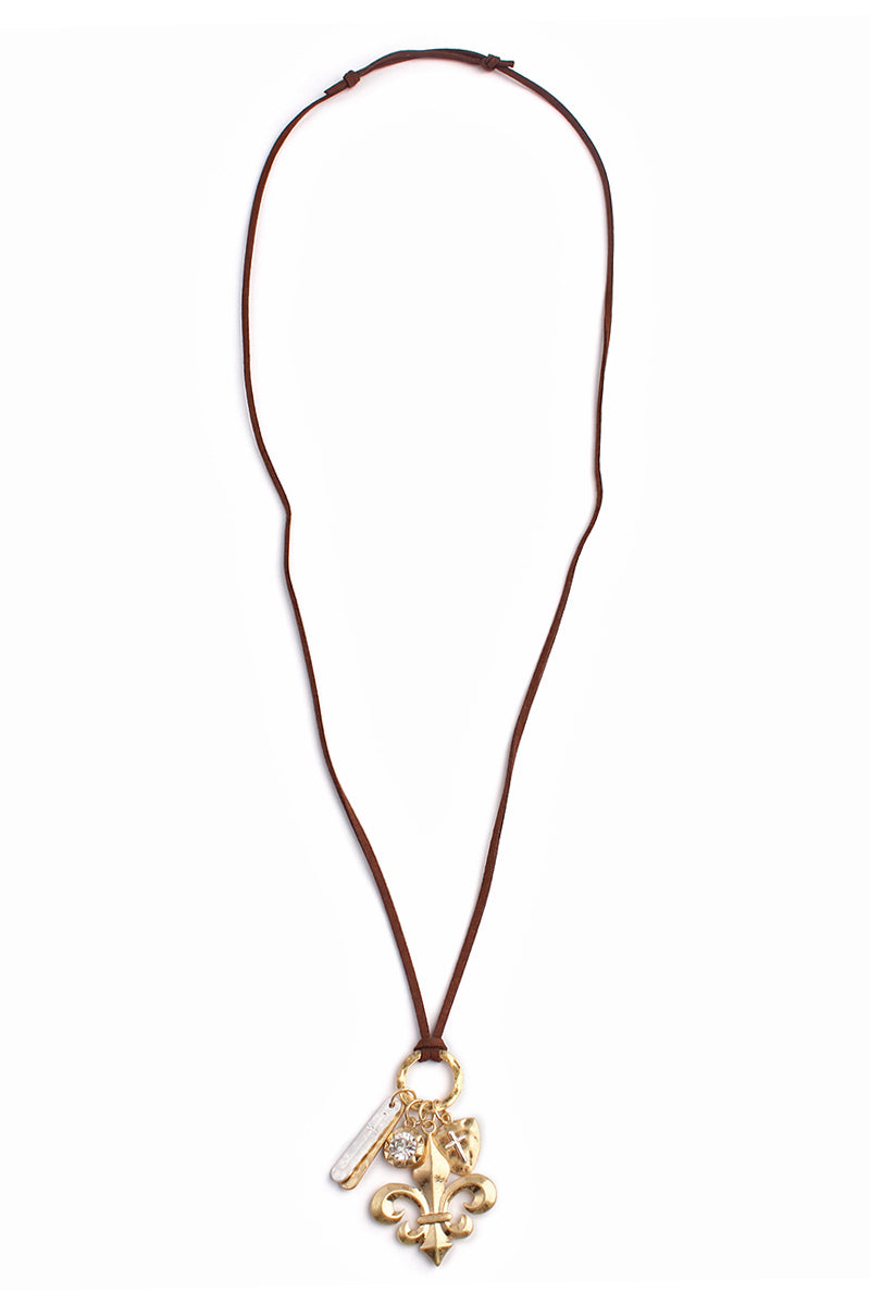 Religious Fleur De Lis Necklace