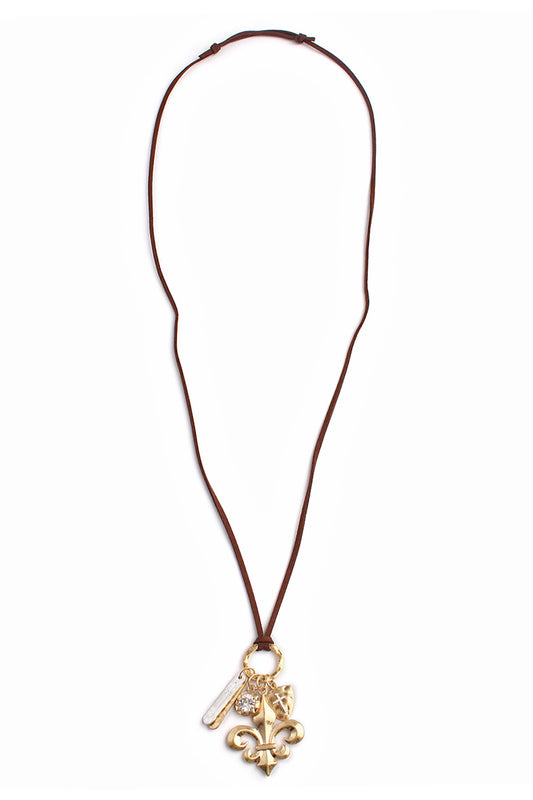 Religious Fleur De Lis Necklace