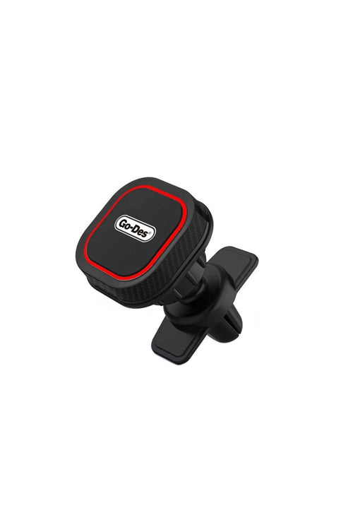 GO-DES Air Outlet Magnetic Car Phone Holder/Mount (HD667) Retail Red