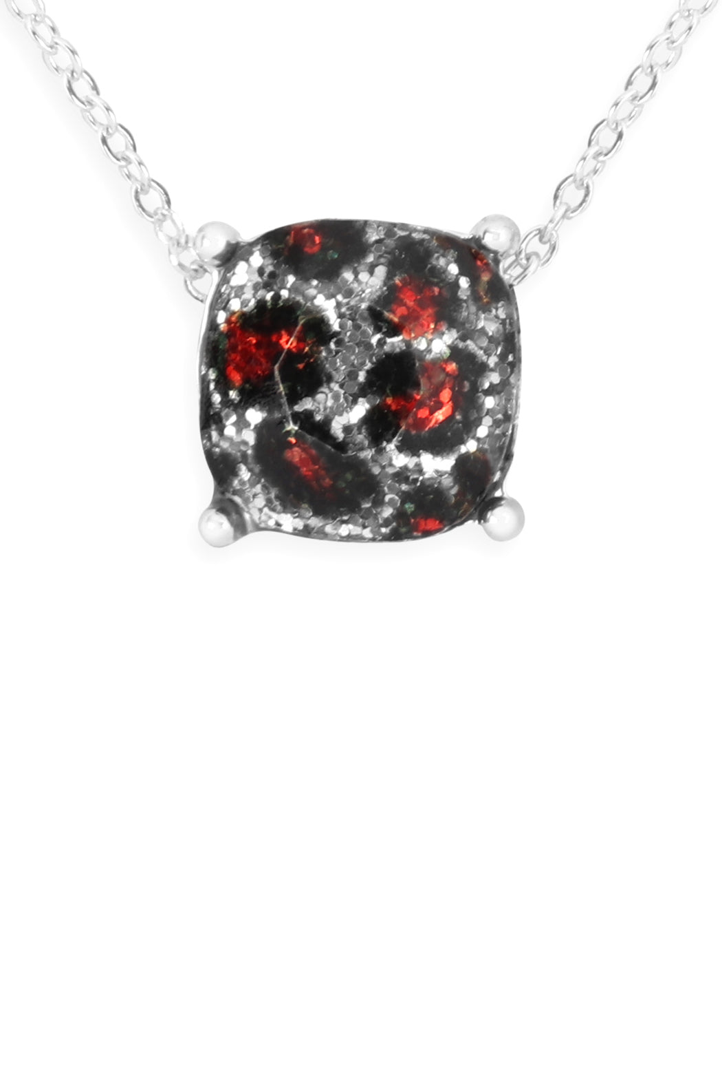 Cushion Cut Glitterred Necklace