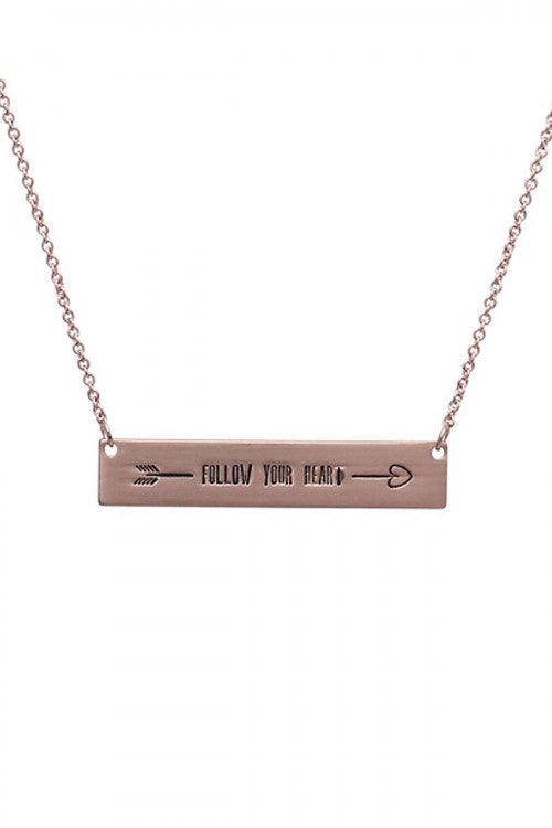 Bar Follow Your Heart Neacklace