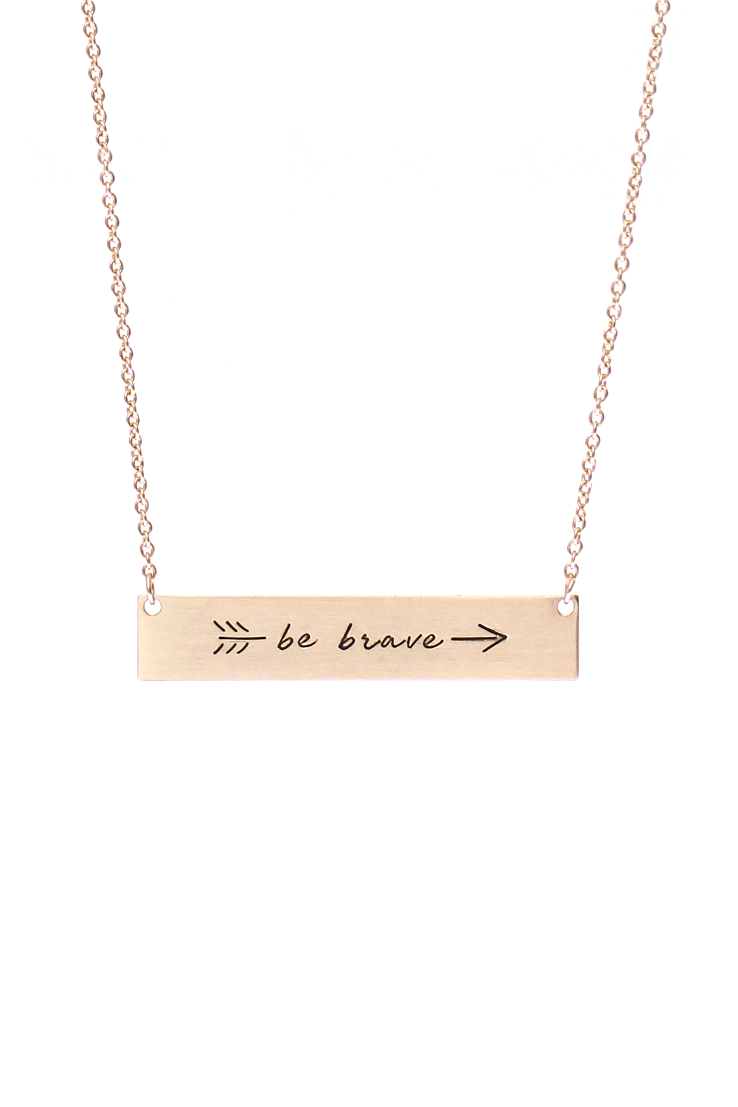 Bar Be Brave Arrow Necklace