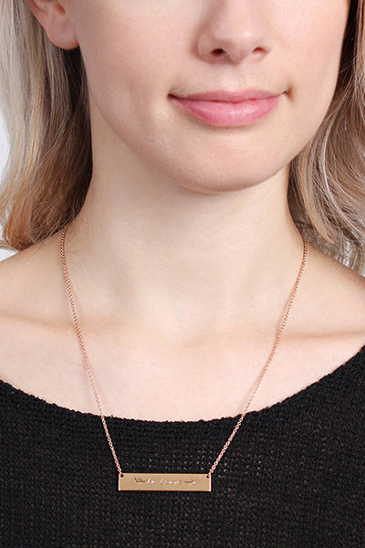 Bar Be Brave Arrow Necklace
