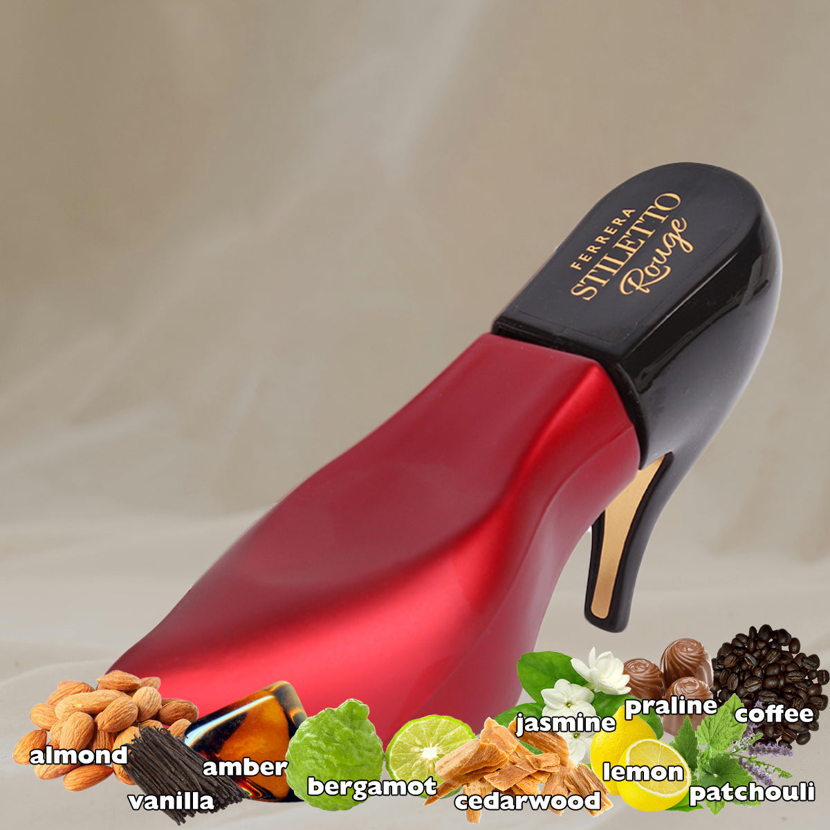 Ferrera Stiletto Rouge Spray Perfume Eau De Parfum For Women - 100ML/3.4 FL.OZ.