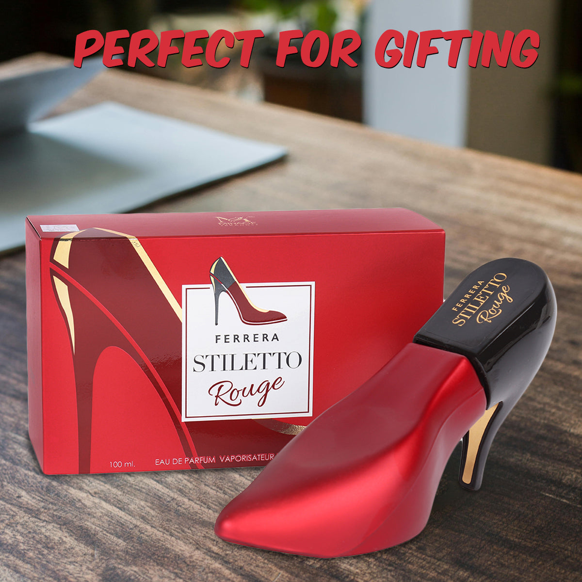 Ferrera Stiletto Rouge Spray Perfume Eau De Parfum For Women - 100ML/3.4 FL.OZ.