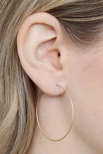 40MM Wire Hoop Earrings