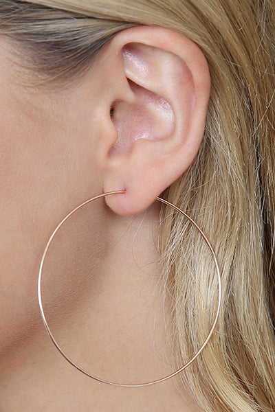 60MM Wire Hoop Earrings