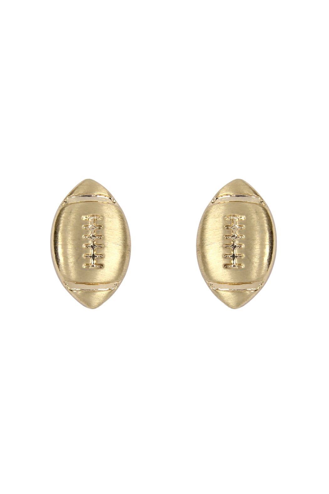 Simple Football Matte Earrings