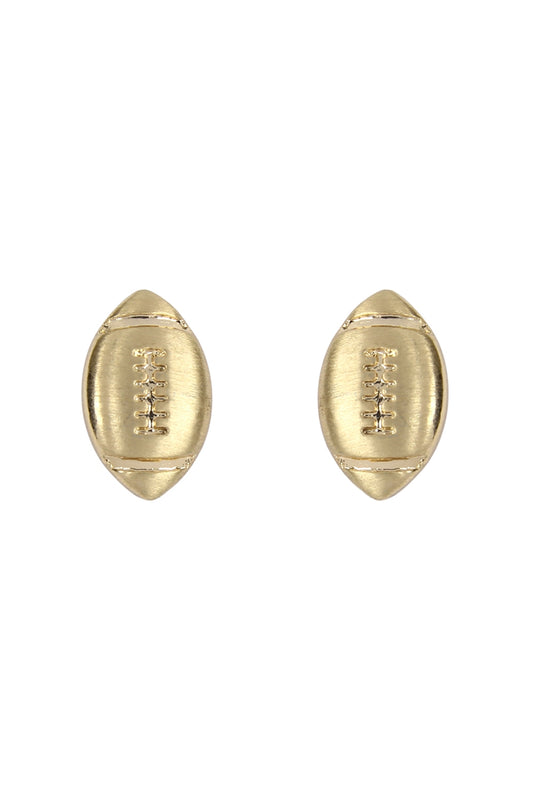 Simple Football Matte Earrings