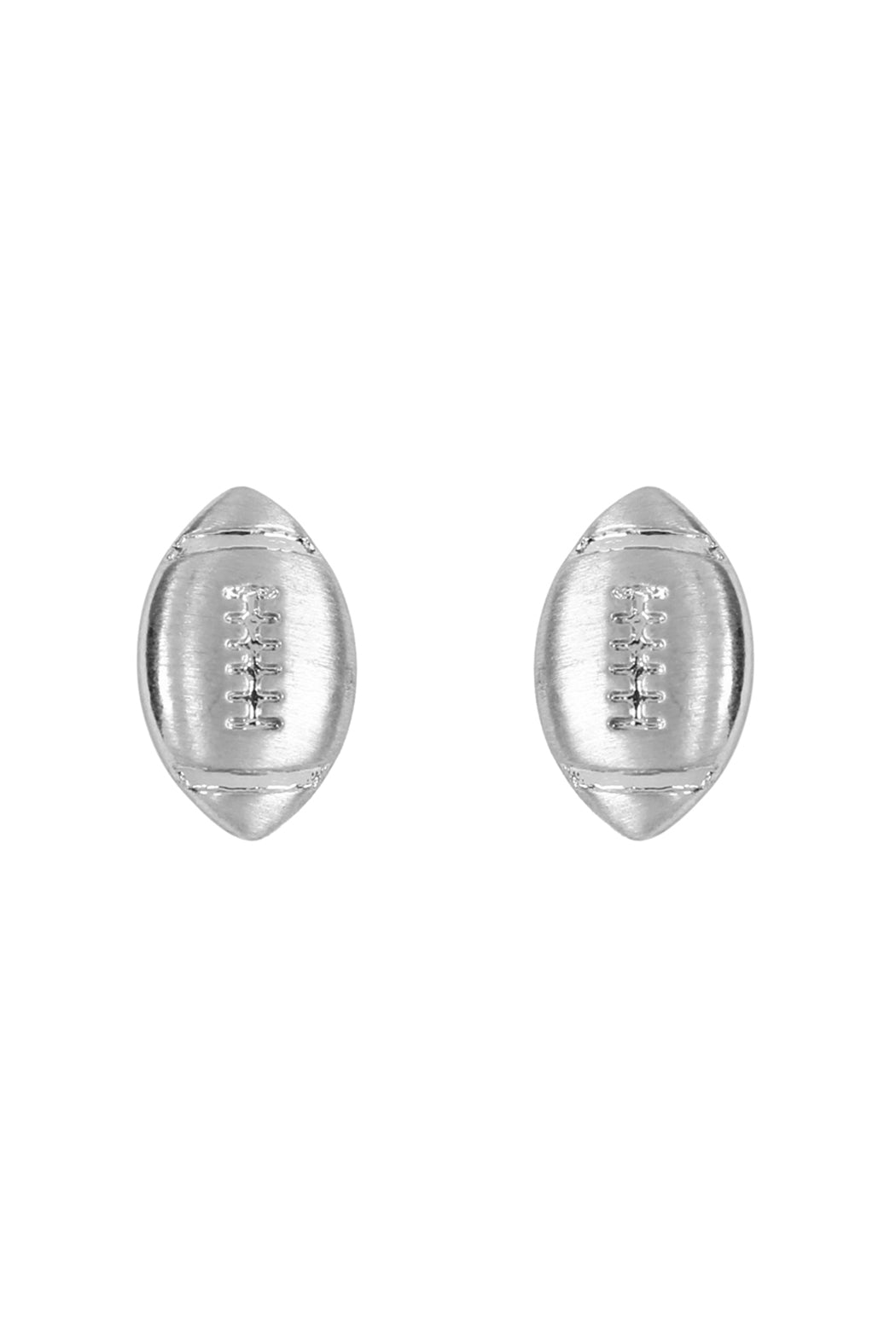 Simple Football Matte Earrings