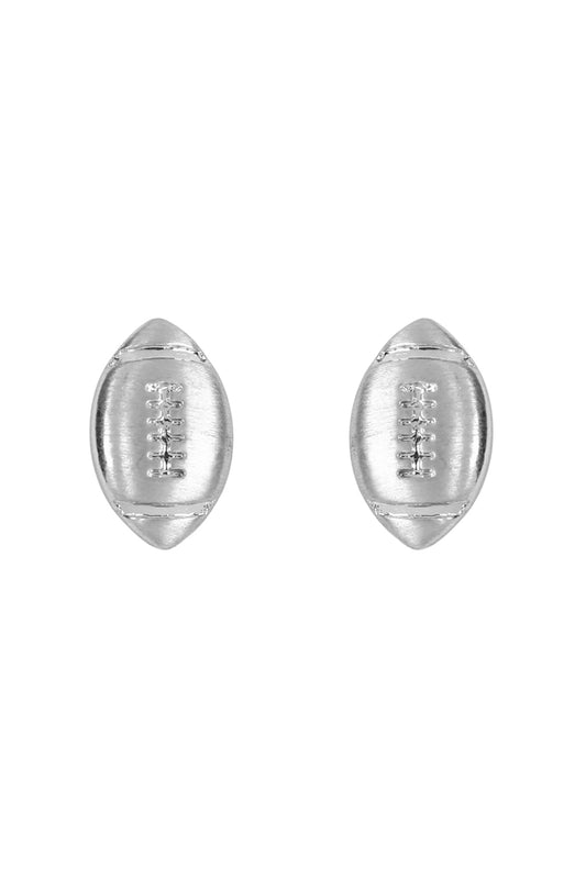 Simple Football Matte Earrings