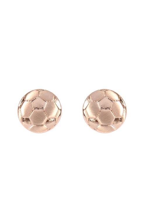 Simple Soccer Matte Earrings /6Pcs