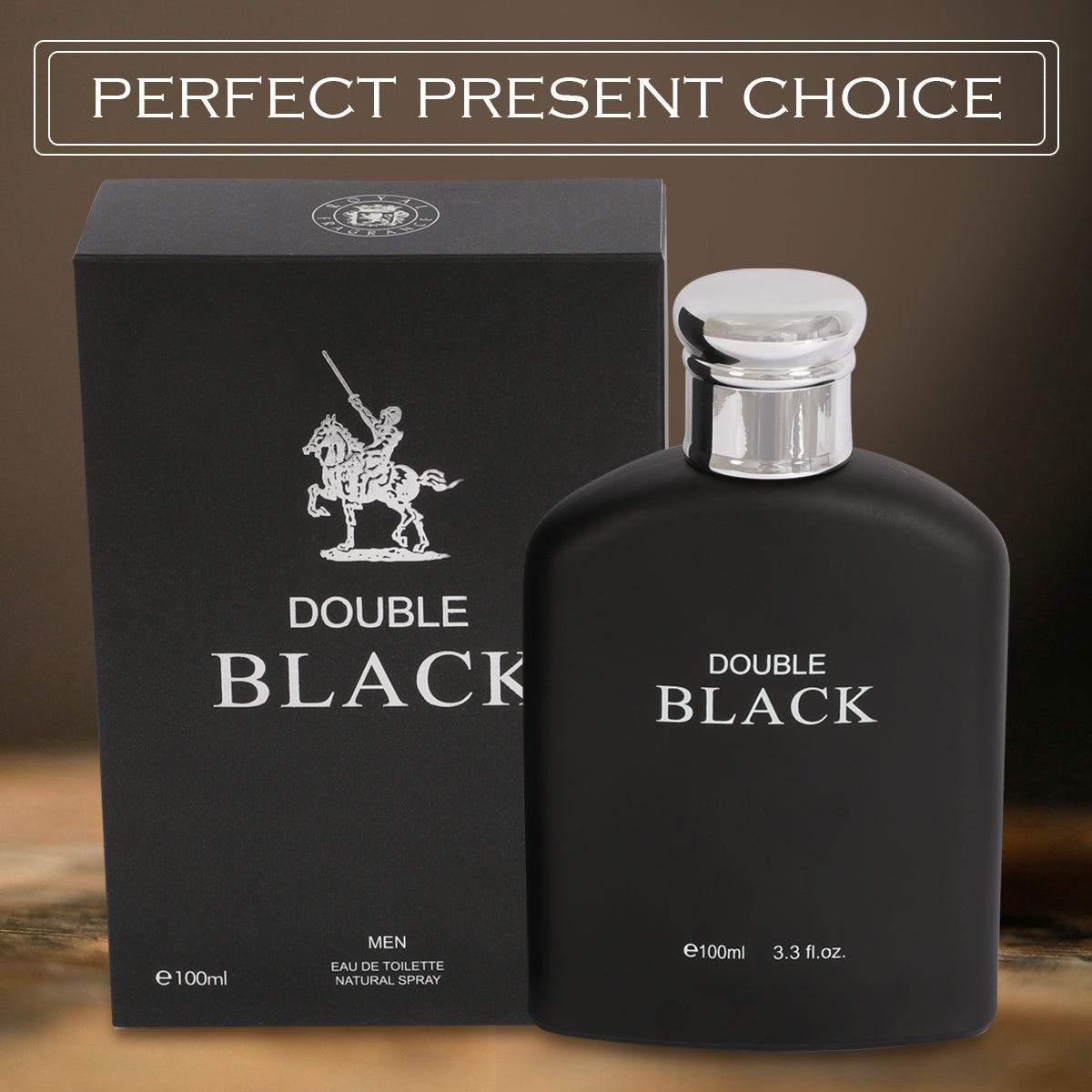 Double Black Spray Cologne Eau De Toilette For Men - 100ML/3.3 FL.OZ.