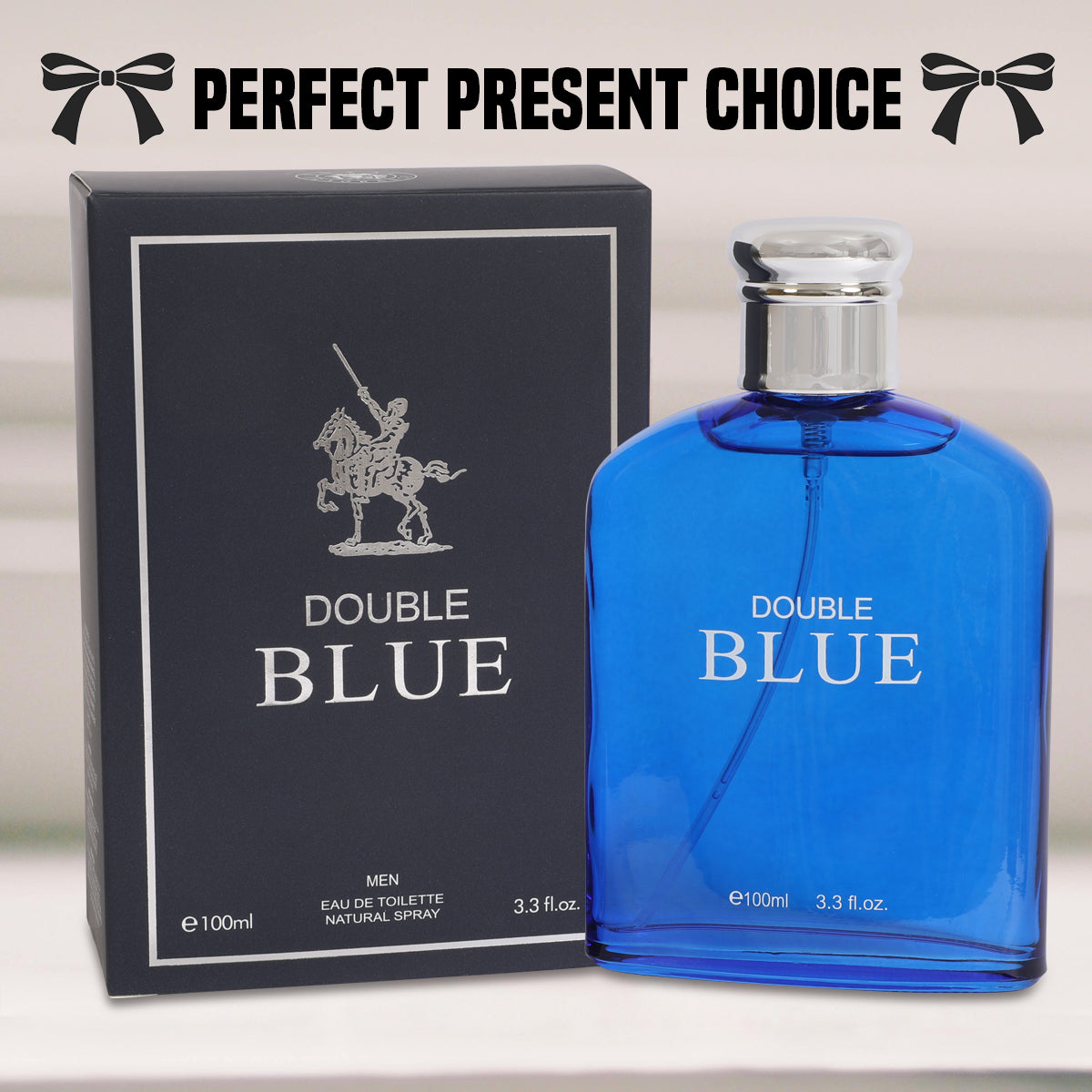 Double Blue Spray Cologne Eau De Toilette For Men - 100ML/3.3 FL.OZ.