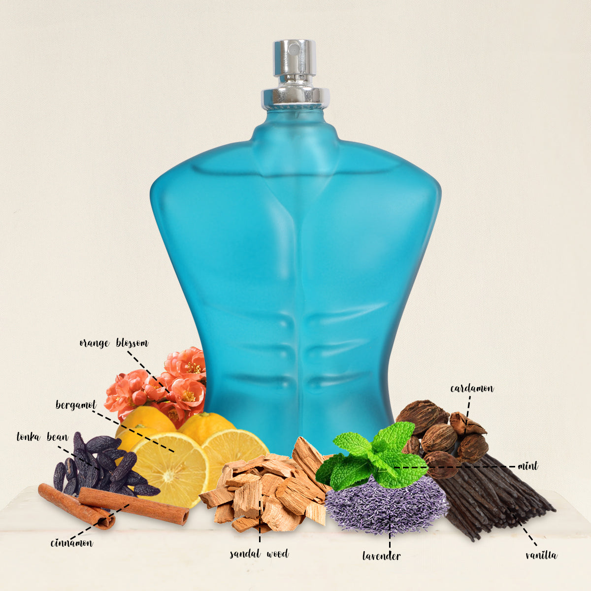 Blue For Men Spray Cologne Eau De Toilette For Men - 90ML/3.0 FL.OZ.