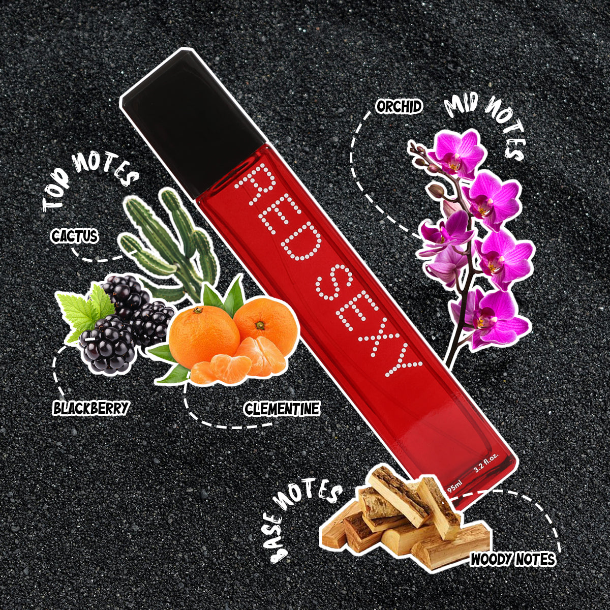 Red Sexy Spray Perfume Eau De Parfum For Women - 95ML/3.2 FL.OZ.