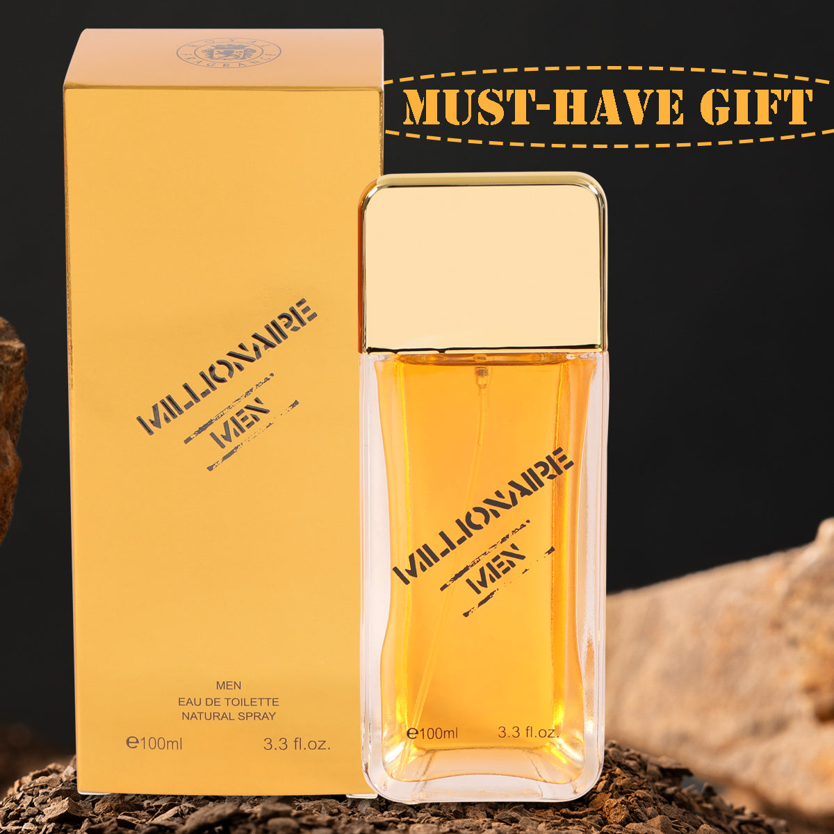 Millionaire Men Spray Cologne Eau De Toilette For Men - 100ML/3.3 FL.OZ.