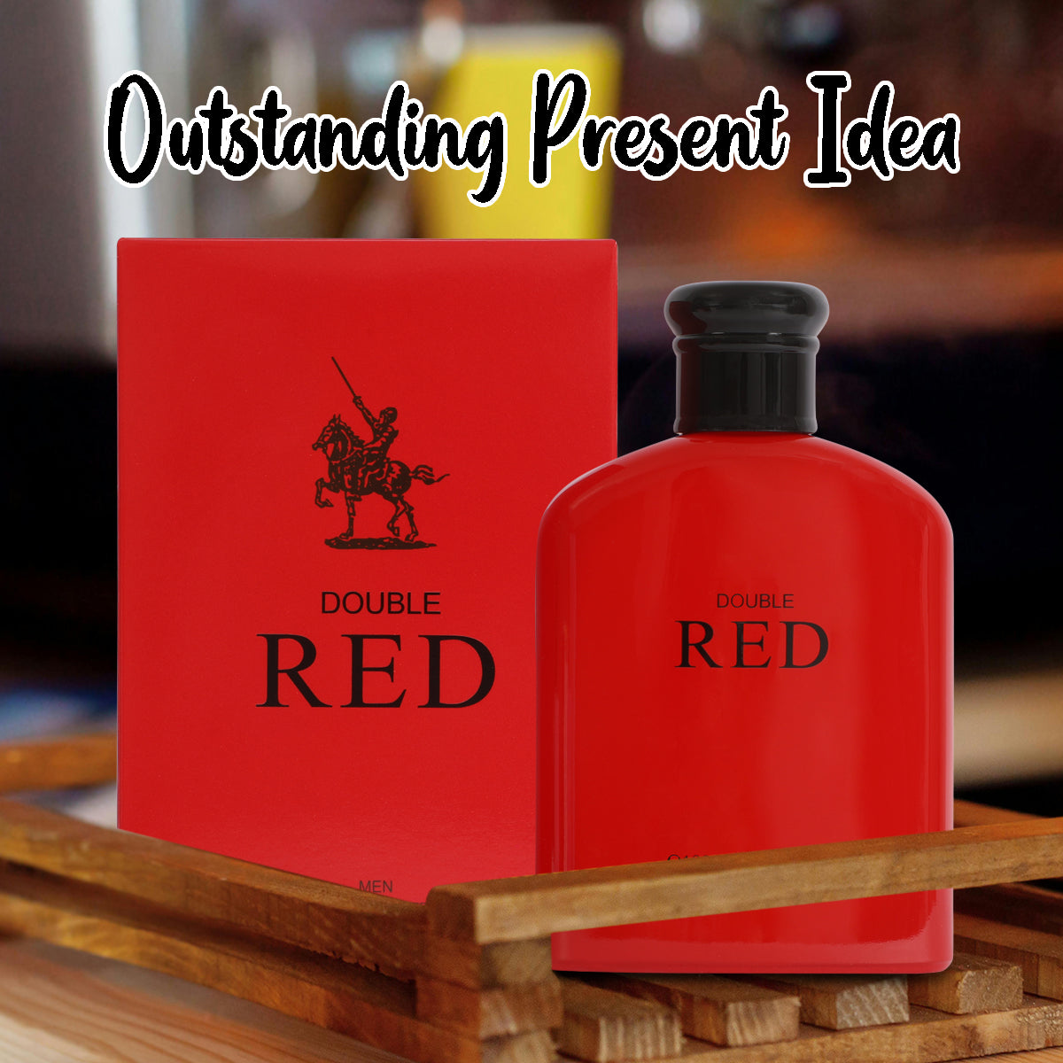 Double Red Spray Cologne Eau De Parfum Toilette For Men - 100ML/3.3 FL.OZ.