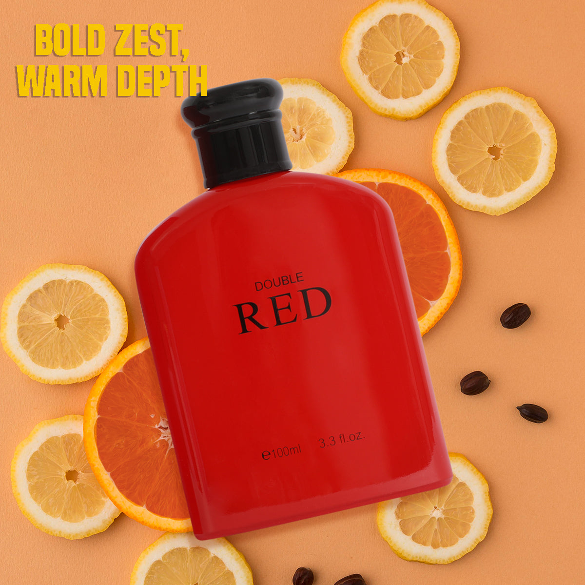 Double Red Spray Cologne Eau De Parfum Toilette For Men - 100ML/3.3 FL.OZ.