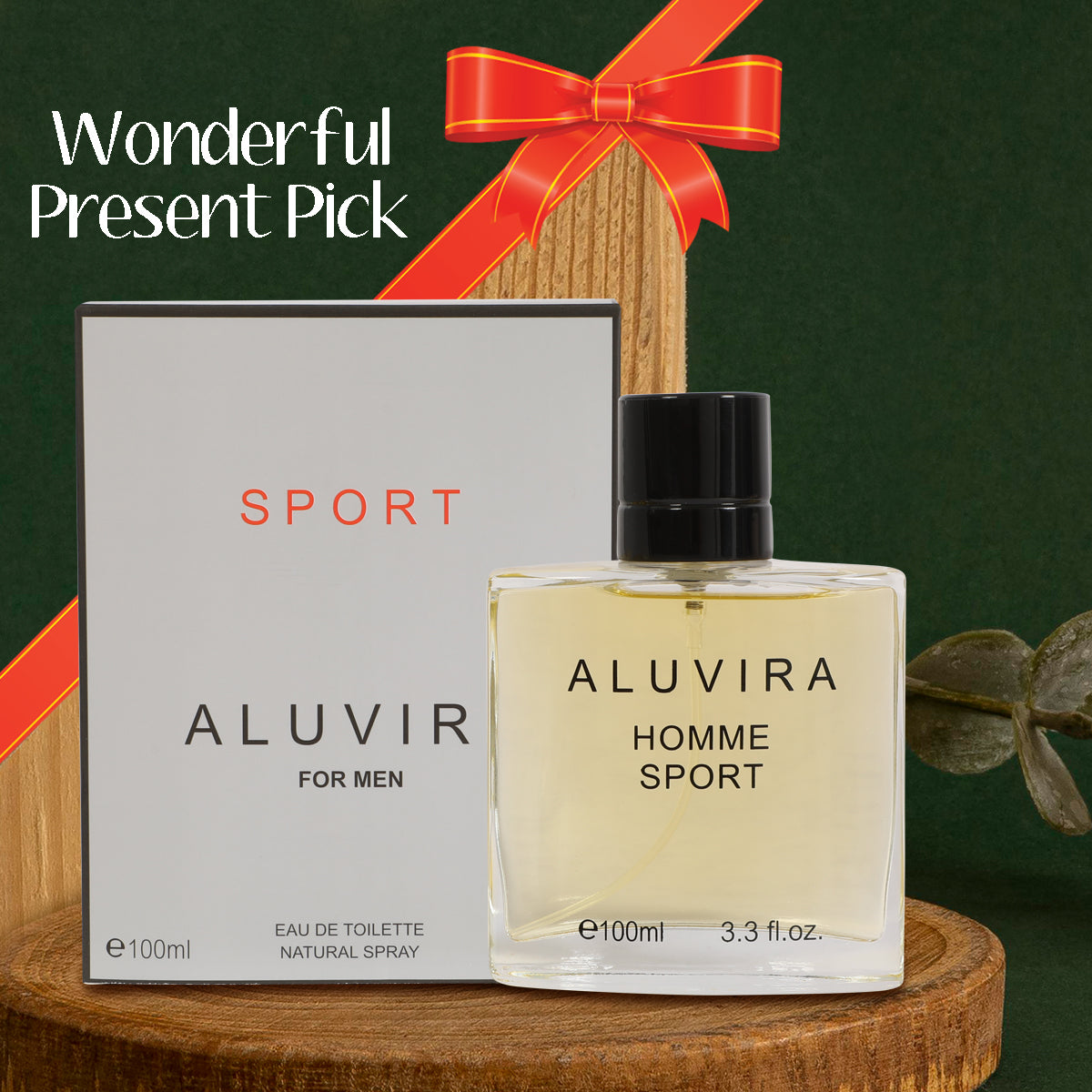 Aluvira Sport Spray Cologne Eau De Toilette For Men - 100ML/3.3 FL.OZ.