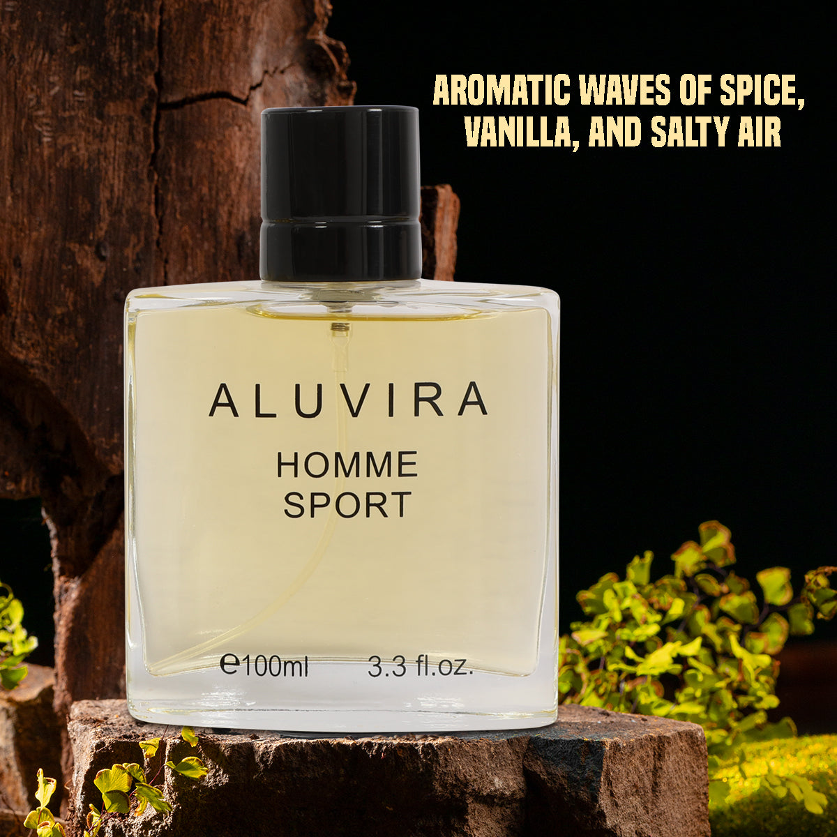 Aluvira Sport Spray Cologne Eau De Toilette For Men - 100ML/3.3 FL.OZ.