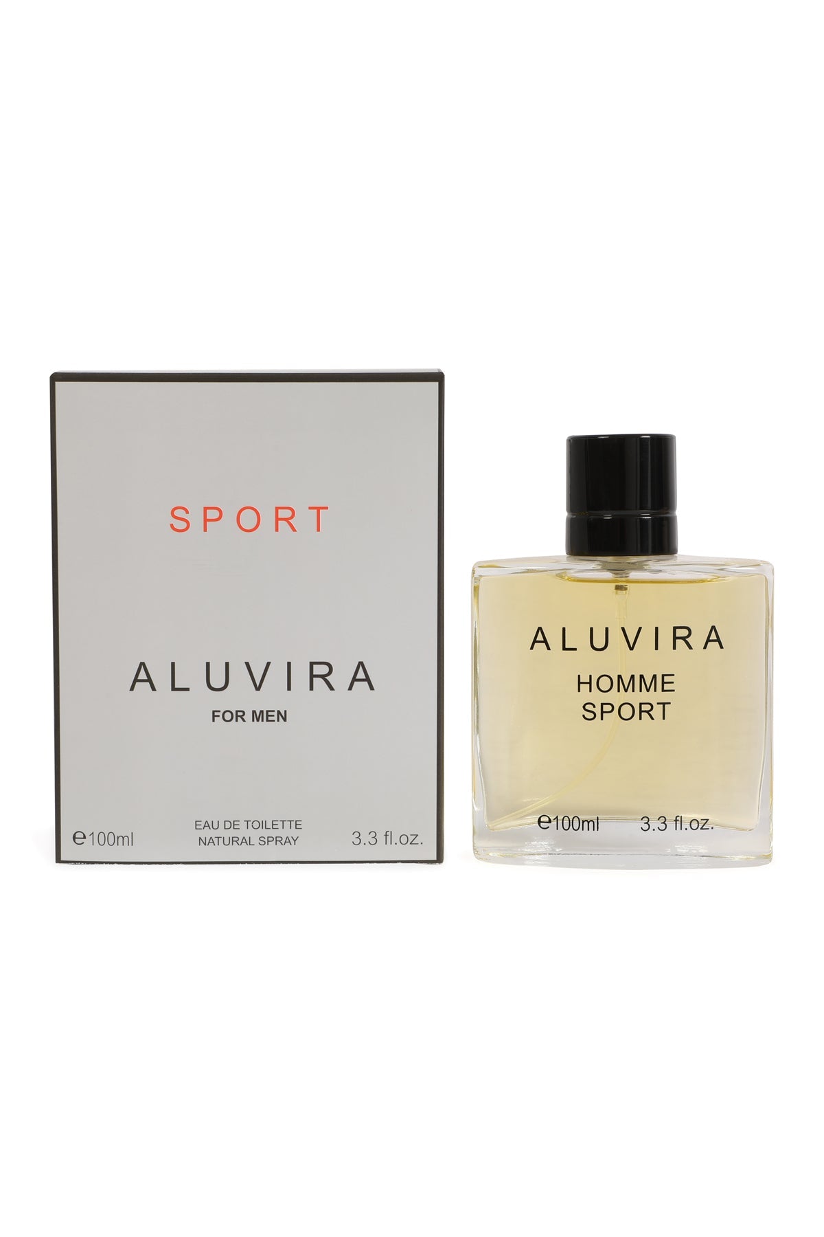 Aluvira Sport Spray Cologne Eau De Toilette For Men - 100ML/3.3 FL.OZ.