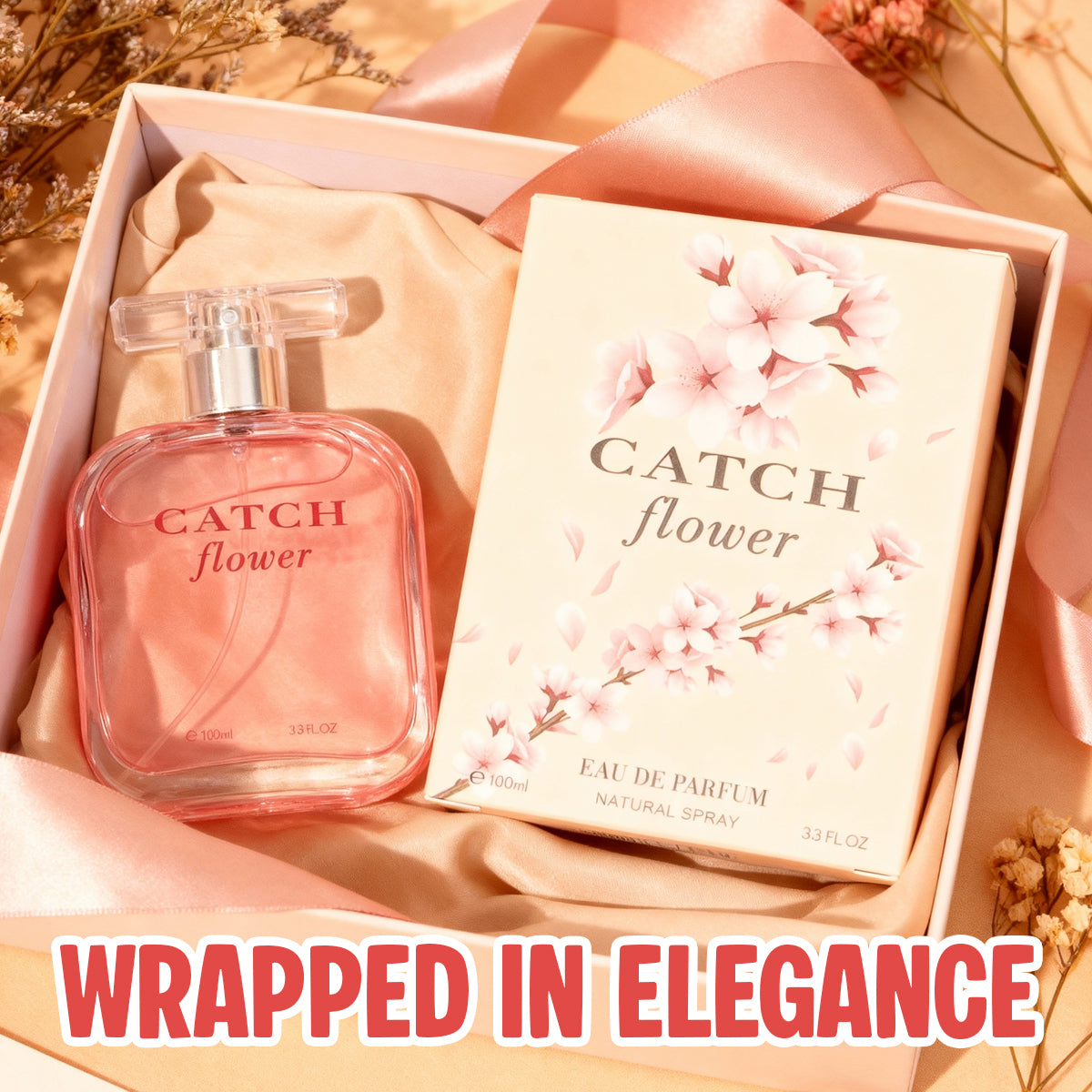 Catch Flower Spray Perfume  Eau De Parfum For Women - 100ML/3.4FL.OZ.