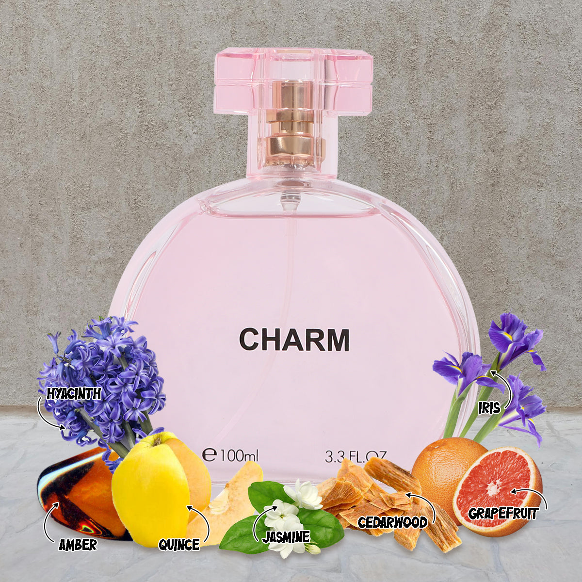 Charm Spray Perfume Eau De Parfum For Women - 100ML/3.3 FL. OZ.