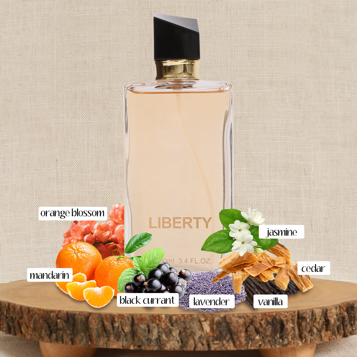 Liberty Paris Spray Perfume Eau De Parfum For Women - 100ML/3.4 FL. OZ.