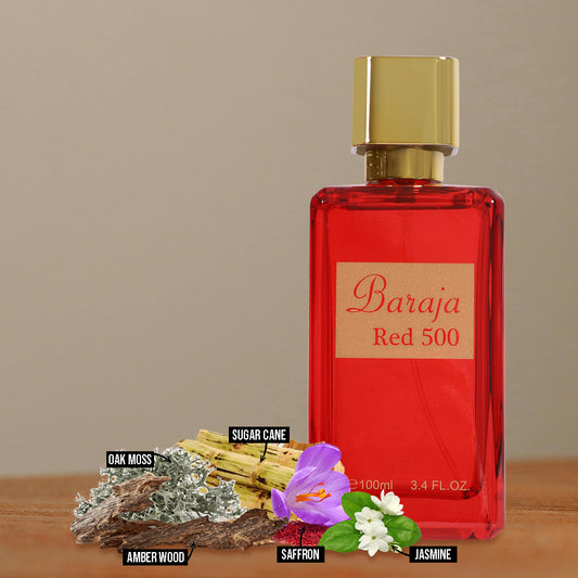 Baraja Red 500 Spray Perfume For Women - 100ML/3.4 FL. OZ.