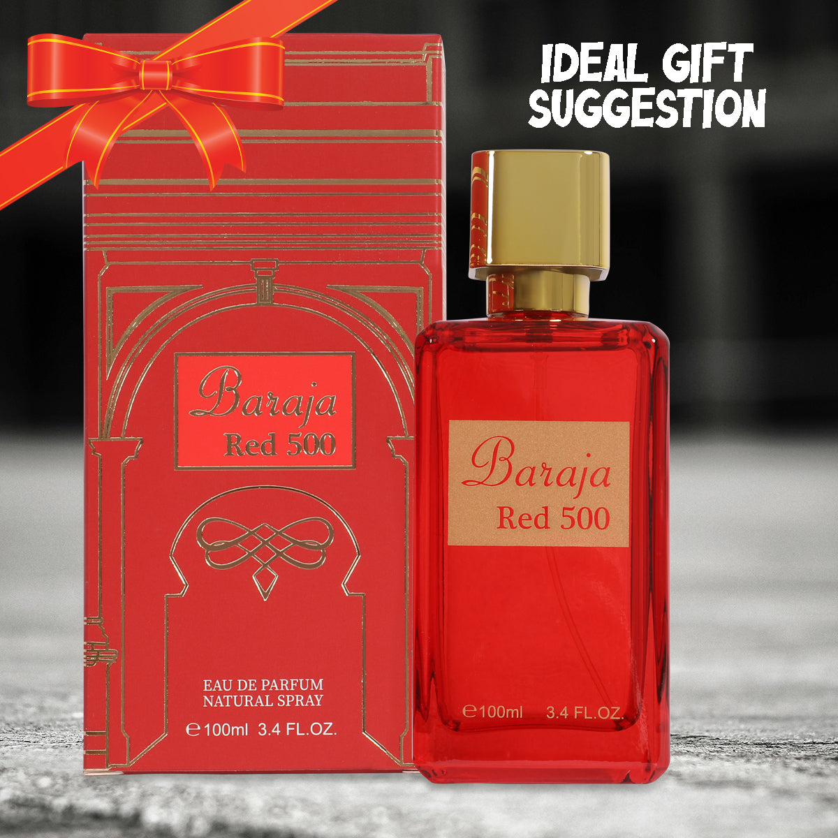 Baraja Red 500 Spray Perfume For Women - 100ML/3.4 FL. OZ.