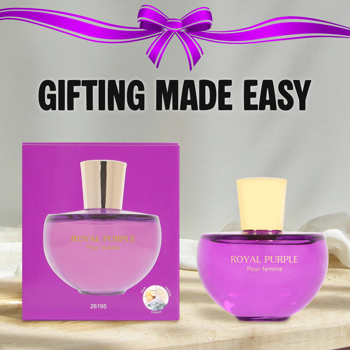 Royal Purple Spray Perfume Eau De Parfum For Women - 100ML/3.3FL.OZ.